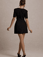 Johanna | Black Sweetheart Short-Sleeve Mini Dress - thumbnail 2