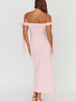 Have Faith Off-Shoulder Bow Sleeve Maxi Dress Baby Pink - thumbnail 2