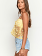 Isabella Yellow Sequin Strapless Top - thumbnail 6