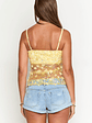 Isabella Yellow Sequin Strapless Top - thumbnail 7