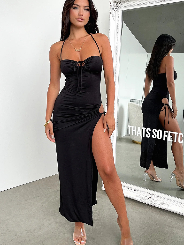 Imana Maxi Dress - Black 1