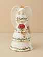 Holiday Angel Bell Holding Bouquet Ornament - thumbnail 1
