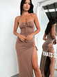 Imana Maxi Dress - Brown - thumbnail 2