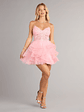 Jordan Corset Ruffled A-Line Short Dress - thumbnail 1