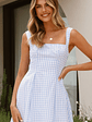 Jailene Mini Dress - Picnic Blue - thumbnail 1