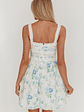 Jordanne Frill Trim Mini Dress Floral Blue - thumbnail 2