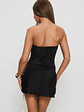 Jenevieve Strapless Drape Mini Dress Black - thumbnail 5