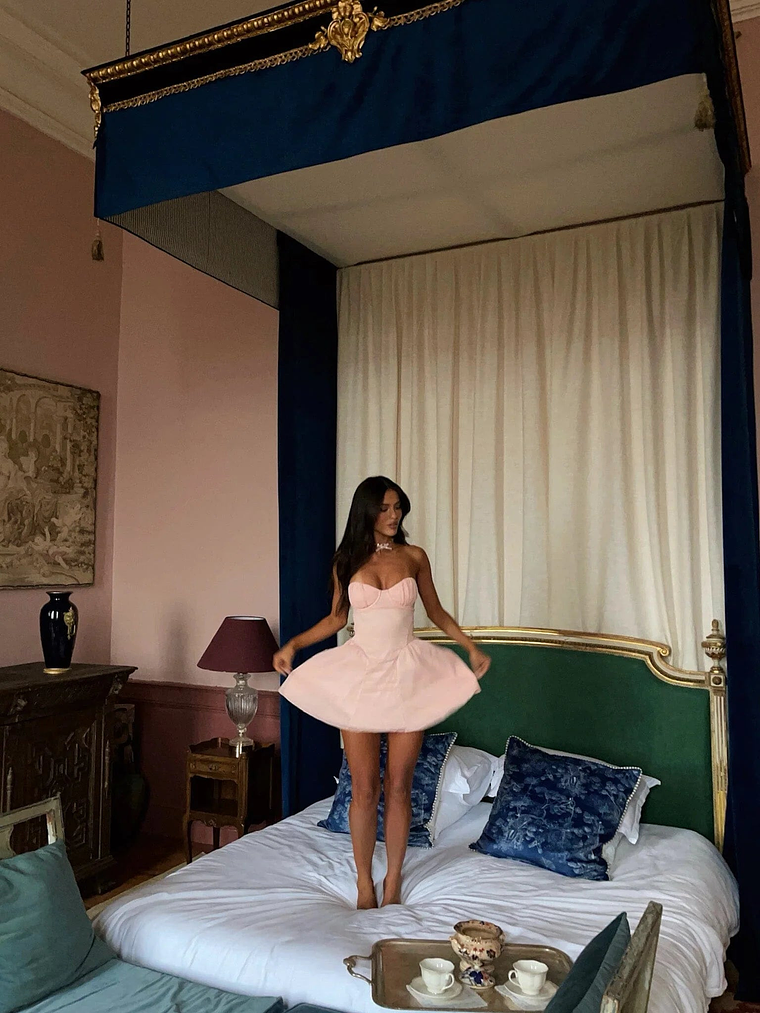 Jaid Mini Dress Baby Pink 4