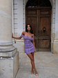 Henley Mini Dress Dusty Purple - thumbnail 4