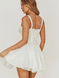 Jennie Corset Flared Mini Dress Off White - thumbnail 2