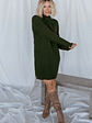 Jennings Sweater Dress | Deep Olive - thumbnail 5