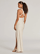 Jenn V-Neck Strappy Back Slit Long Formal Dress - thumbnail 12