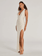 Jenn V-Neck Strappy Back Slit Long Formal Dress - thumbnail 19
