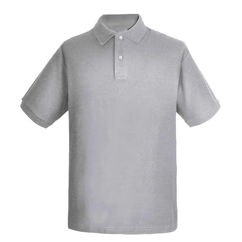 Kbeen, Polera Pique Color Gris Manga Corta 