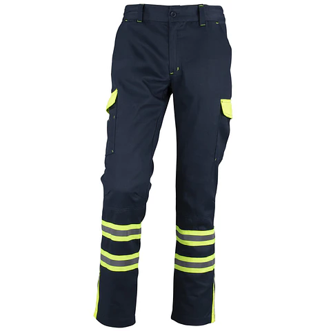 PANTALÓN CARGO GABARDINA BICOLOR CON CINTA DÍA NOCHE HI-VIS LINE 100% POLY