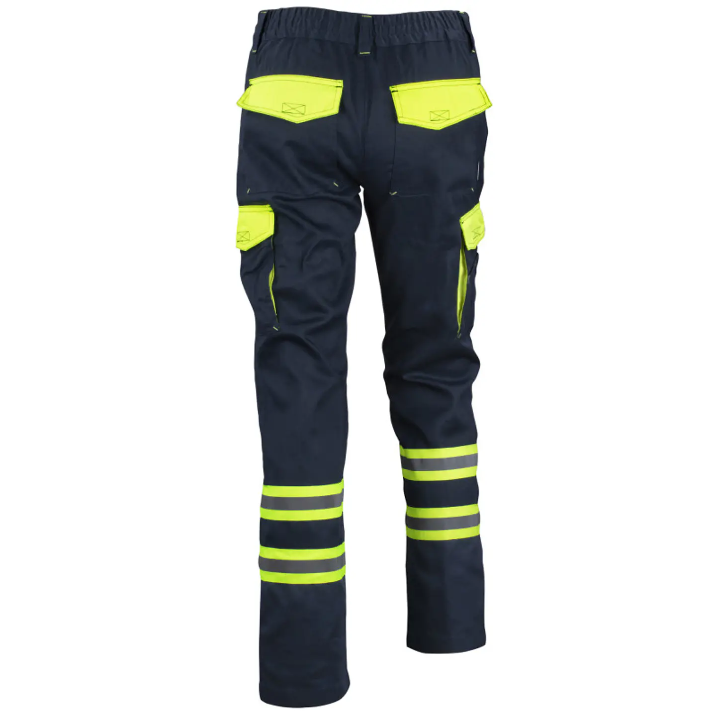 PANTALÓN CARGO GABARDINA BICOLOR CON CINTA DÍA NOCHE HI-VIS LINE 100% POLY 2
