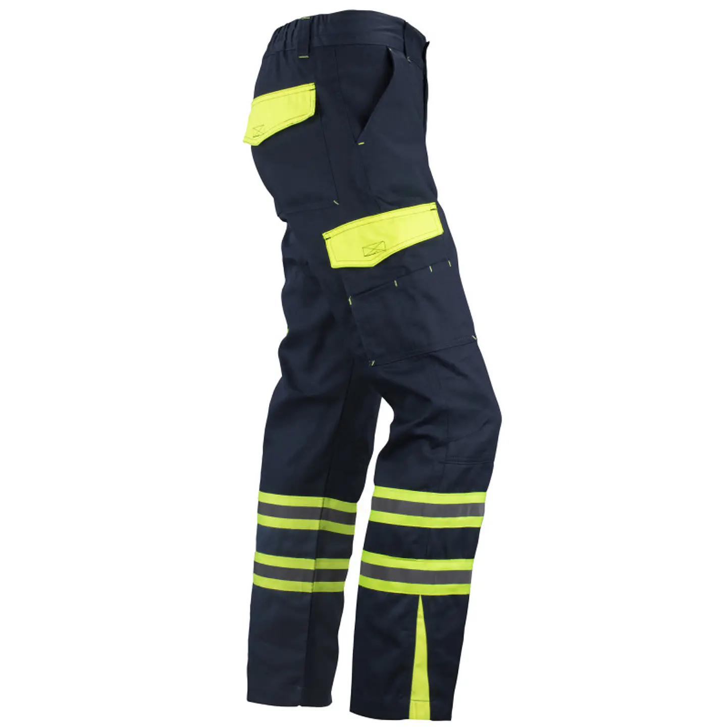 PANTALÓN CARGO GABARDINA BICOLOR CON CINTA DÍA NOCHE HI-VIS LINE 100% POLY 3