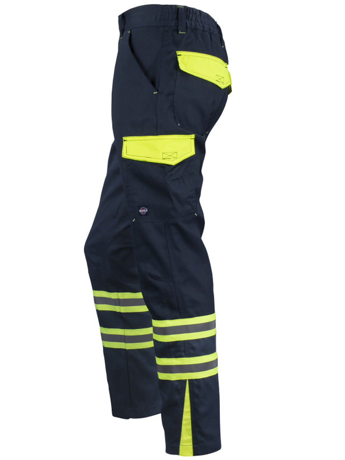 PANTALÓN CARGO GABARDINA BICOLOR CON CINTA DÍA NOCHE HI-VIS LINE 100% POLY 4