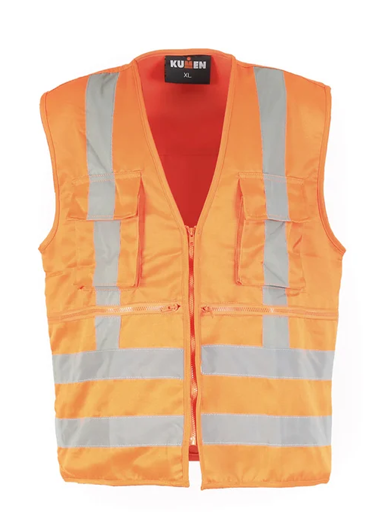 CHALECO GEOLOGO 360° POPLIN AMARILLO/NARANJO 4