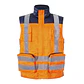 CHALECO BICOLOR PREMIER 360° GABARDINA AZUL/NARANJO - Miniatura 1