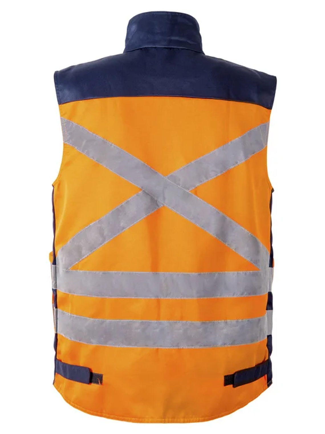 CHALECO BICOLOR PREMIER 360° GABARDINA AZUL/NARANJO 3