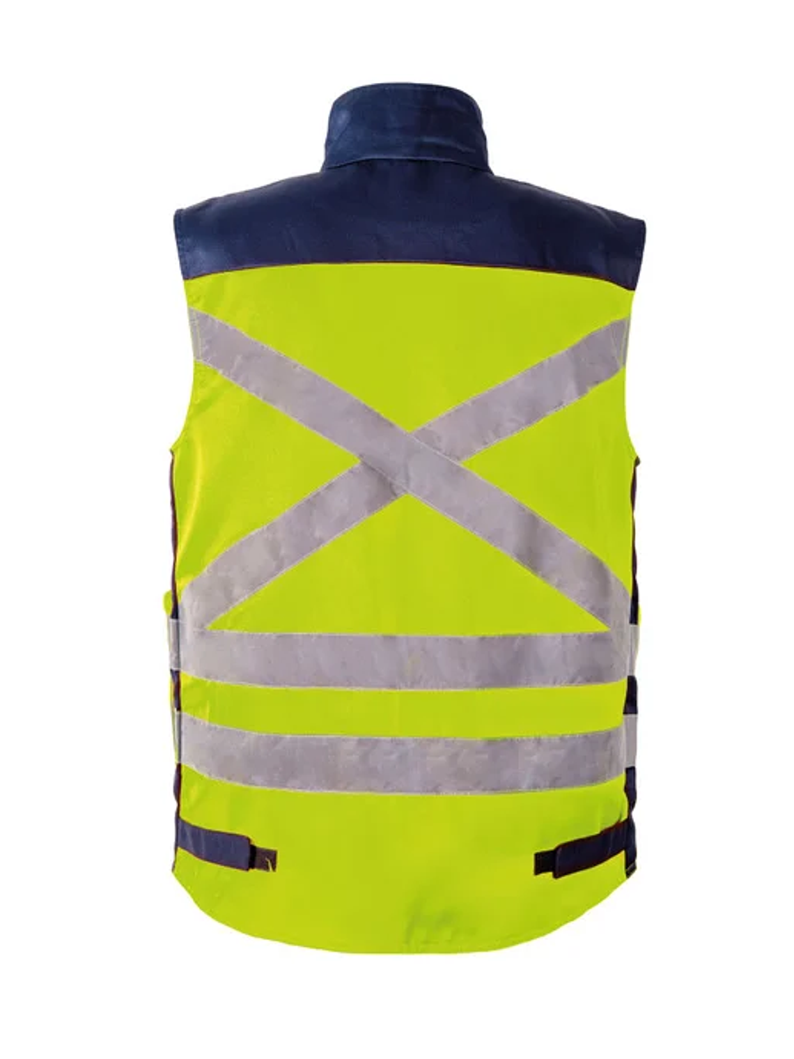 CHALECO BICOLOR PREMIER 360° GABARDINA AZUL/NARANJO 6