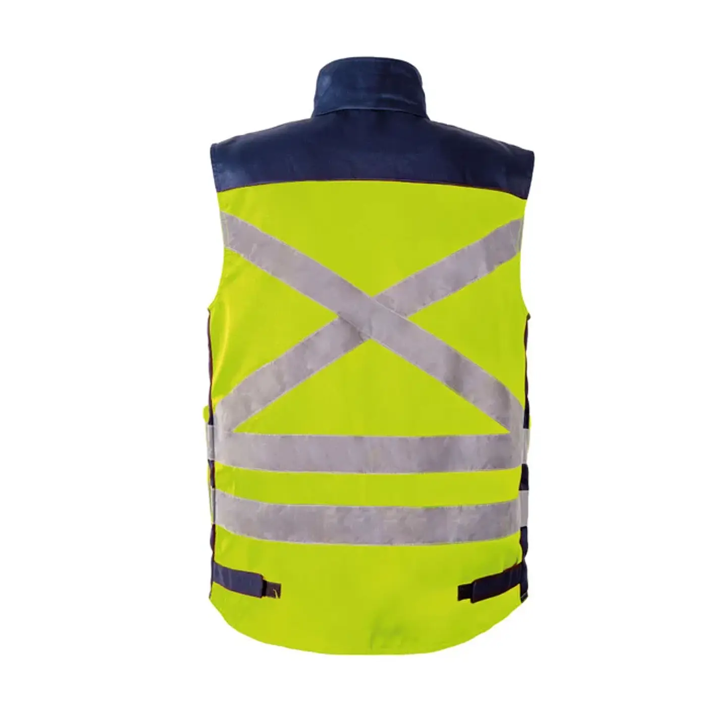 CHALECO BICOLOR PREMIER 360° GABARDINA AZUL/NARANJO 6