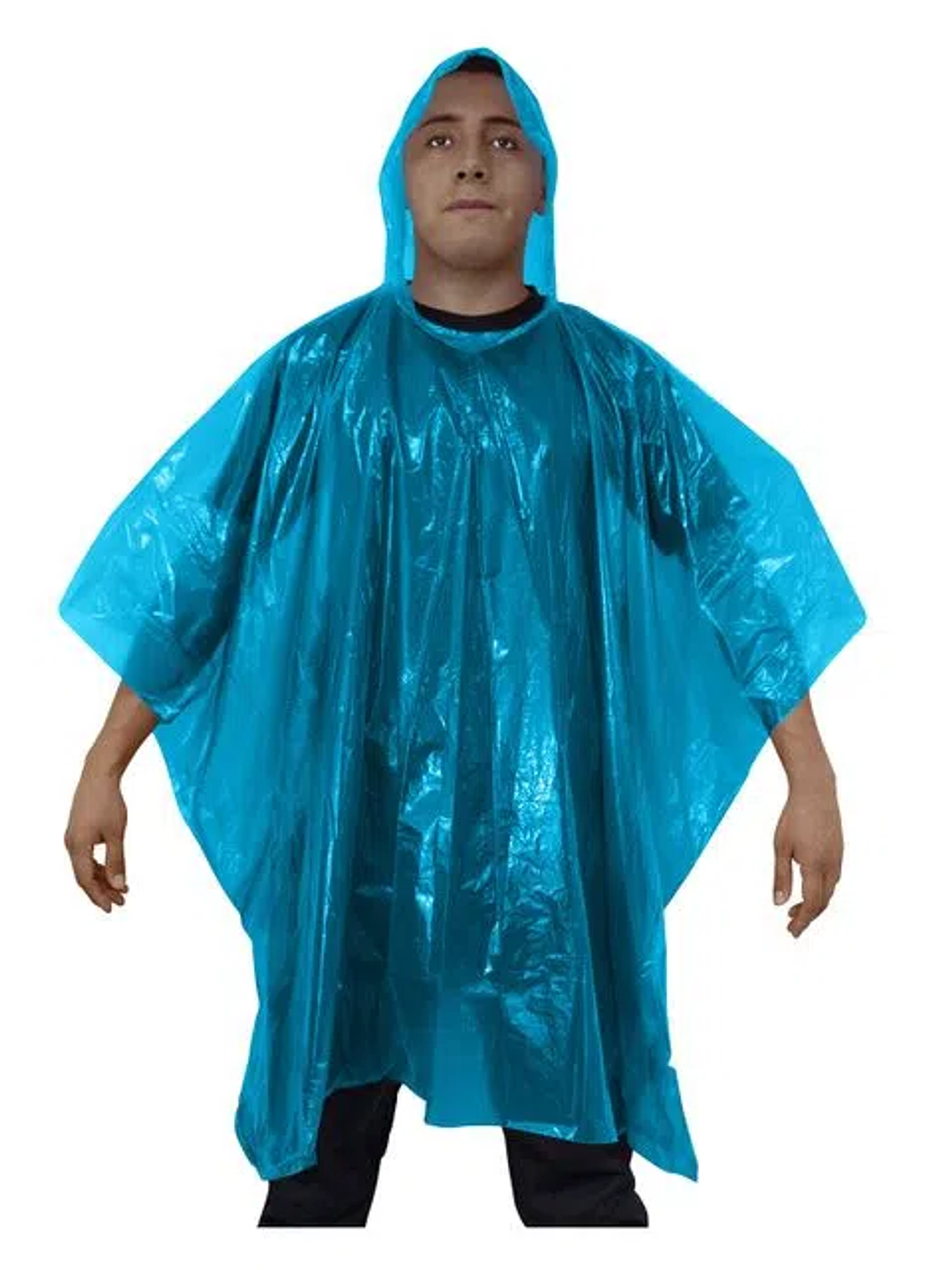 Poncho de emergencia Biodegradable azul Alaska. 1