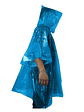 Poncho de emergencia Biodegradable azul Alaska. - Miniatura 2