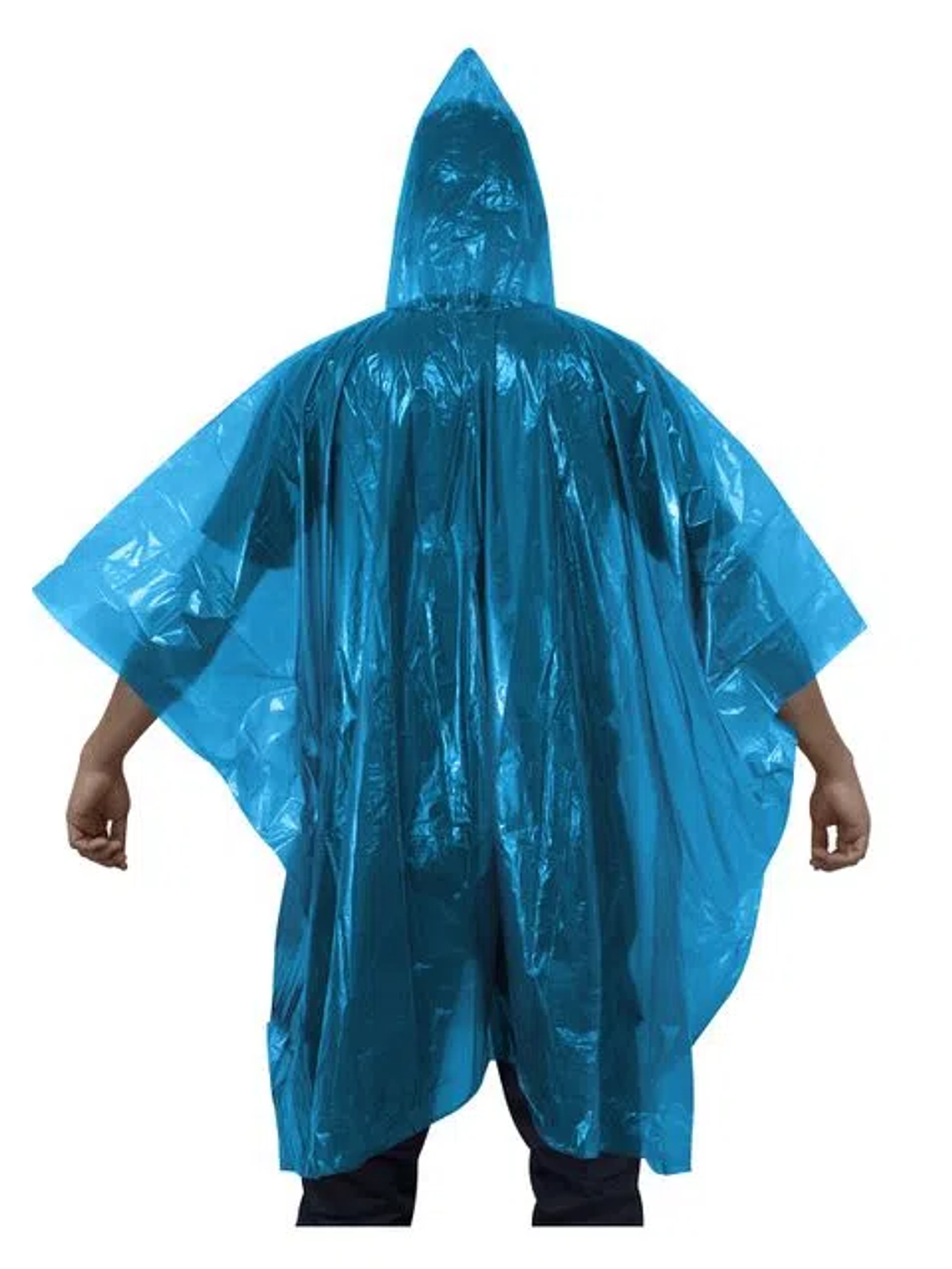Poncho de emergencia Biodegradable azul Alaska. 3