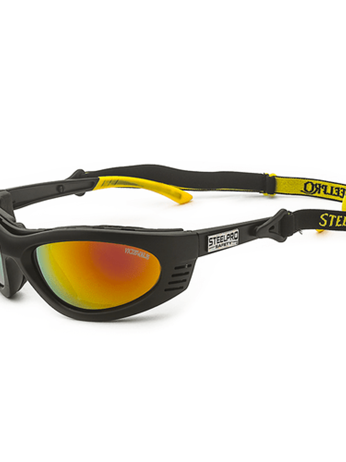 Lente De Seguridad Turbine Gt Gris / Marco Negro C/Revo Rojo - U 1