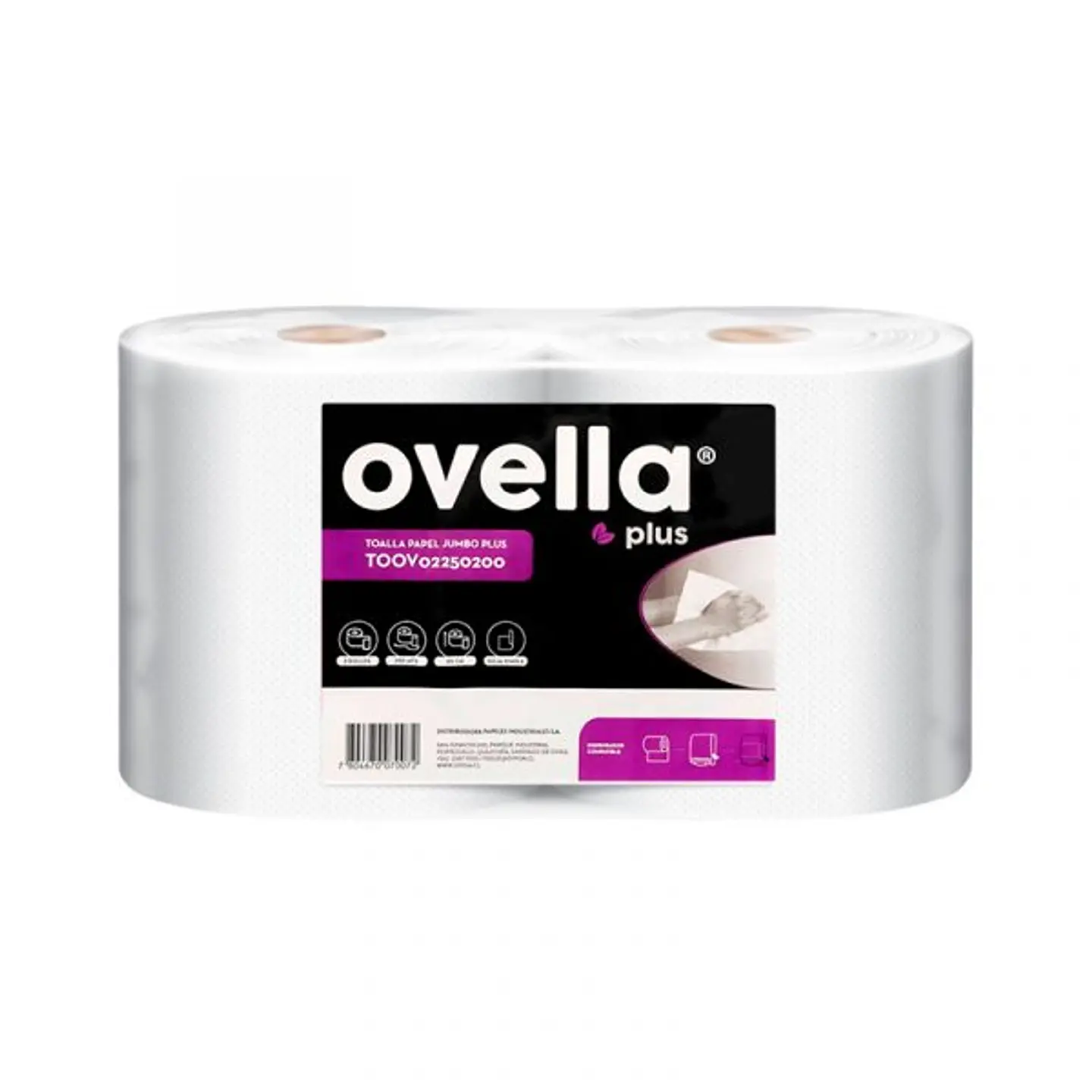 Toalla Industrial Ovella Pack 2 x 250 m 1
