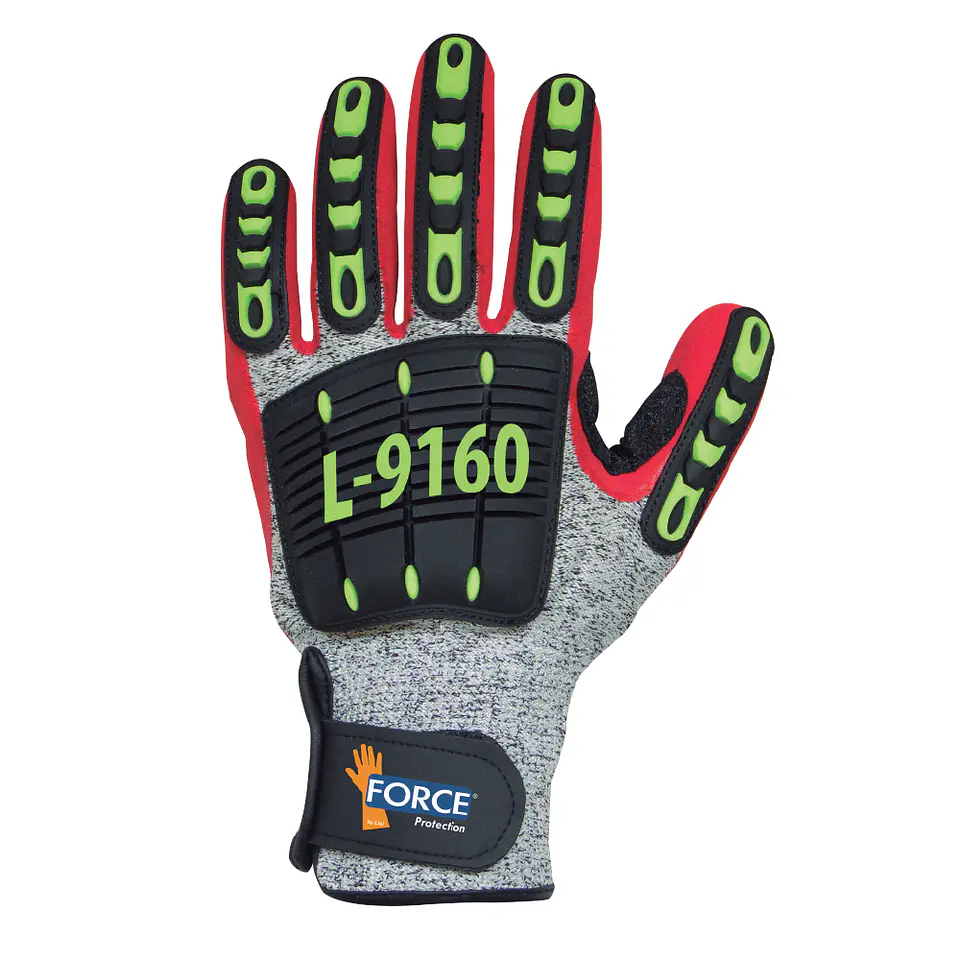Guante Antivibración Anticorte Antigolpe Force L-9160 1