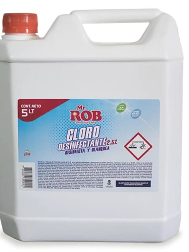 CLORO MR. ROB 5 LITROS 2,5% 1