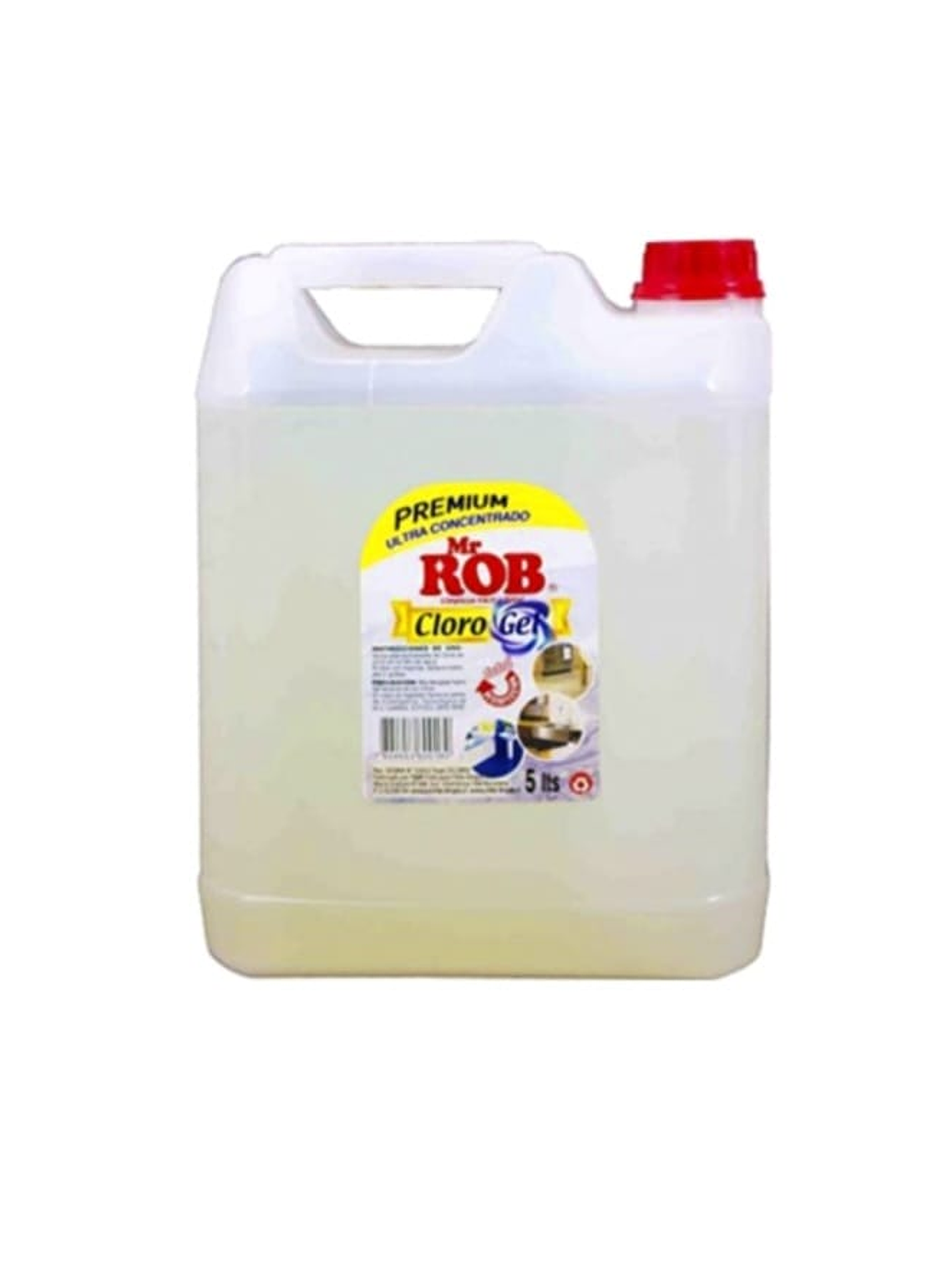 CLORO GEL  MR. ROB 5 LITROS 2,1% 1