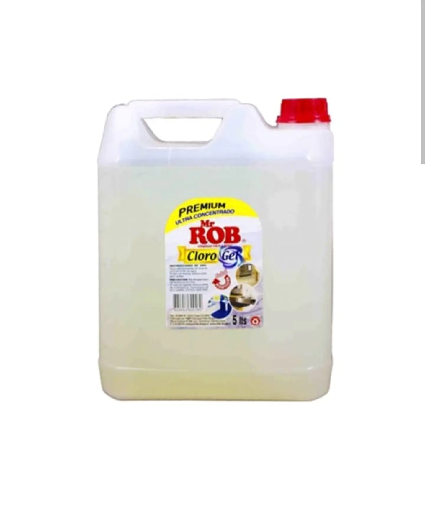 CLORO GEL  MR. ROB 5 LITROS 2,1% 1