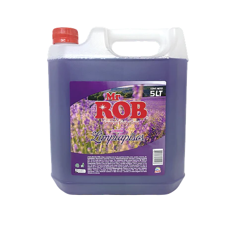 Mr. Rob Limpia pisos  aroma lavanda, 5 litros. 