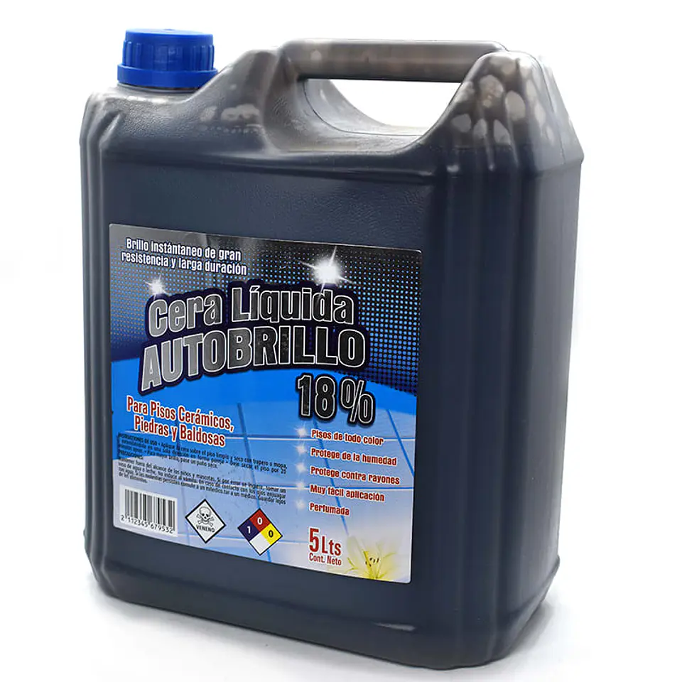 Cera Negra Liquida Autobrillo al 18%. 5 litros  1