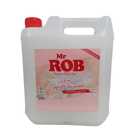 JABON LIQUIDO CREMOSO Mr. ROB. 5 LITROS. 