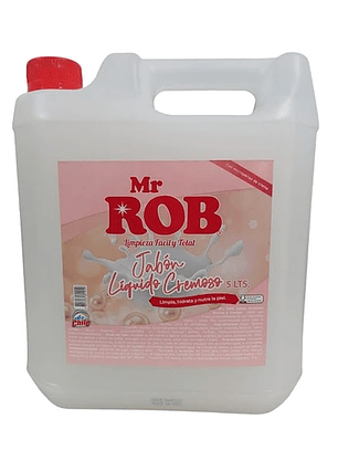 JABON LIQUIDO CREMOSO Mr. ROB. 5 LITROS. 