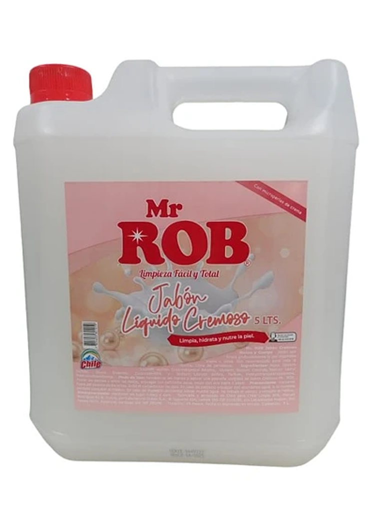 JABON LIQUIDO CREMOSO Mr. ROB. 5 LITROS.  1