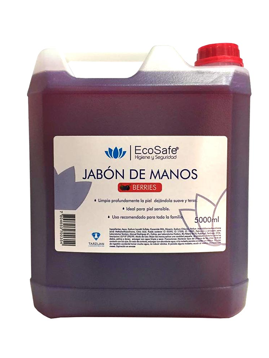 ECOSAFE JABÓN DE  MANOS BERRIES  5 LITROS  1