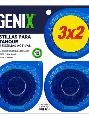 IGENIX, PASTILLA PARA  BAÑO PACK 3 UNIDADES