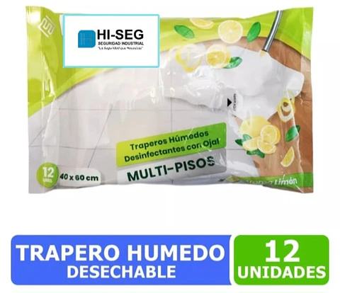 TRAPERO HUMEDO 12 UNIDADES S/M