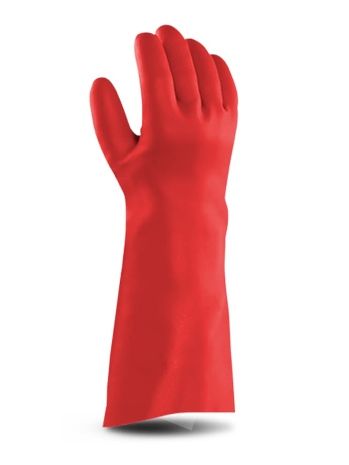 Guante PVC Rojo 18 pulgadas. (Par) 1