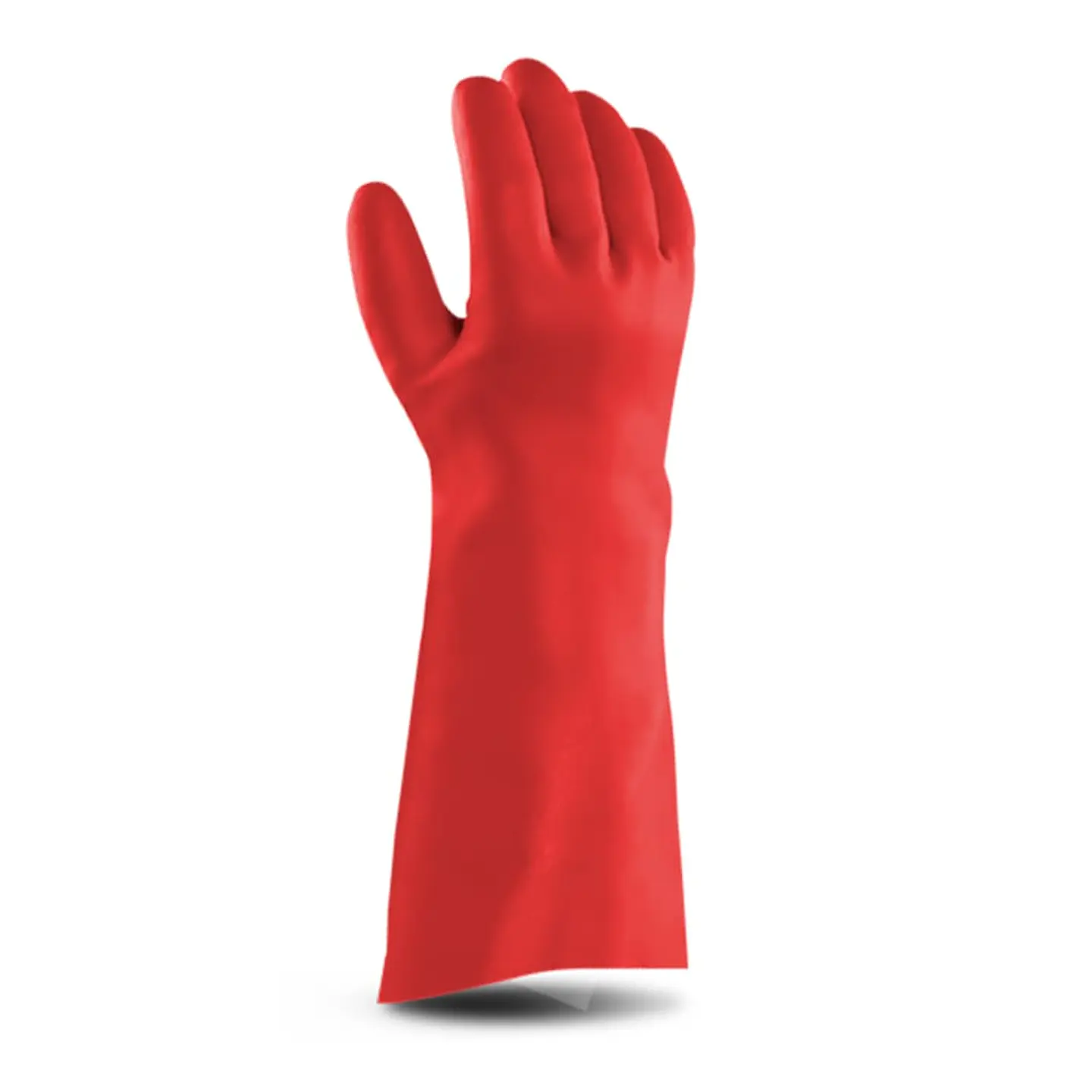 Guante PVC Rojo 18 pulgadas. (Par) 1