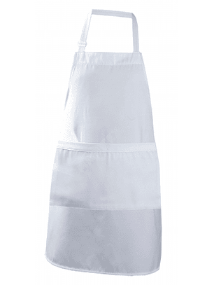 Pechera  Gabardina Blanca Cocina- Chef- Unisex