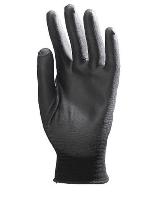 Guante Negro Palma Pu Multiflex - Multipropósito. (Par)