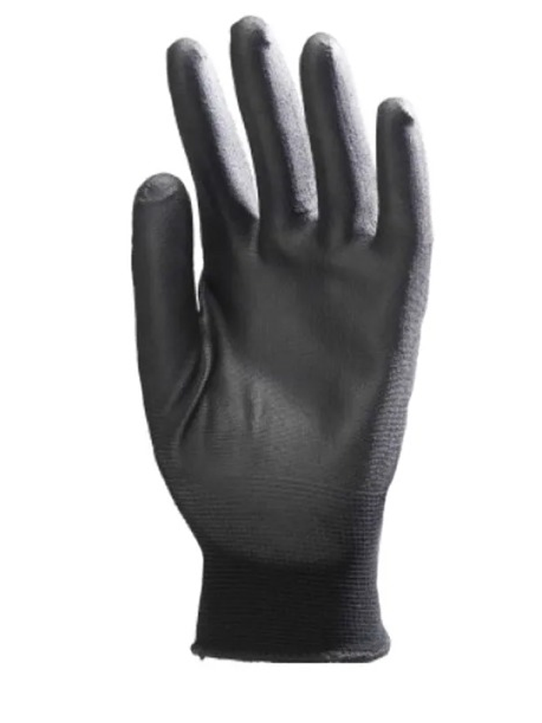 Guante Negro Palma Pu Multiflex - Multipropósito. (Par) 1