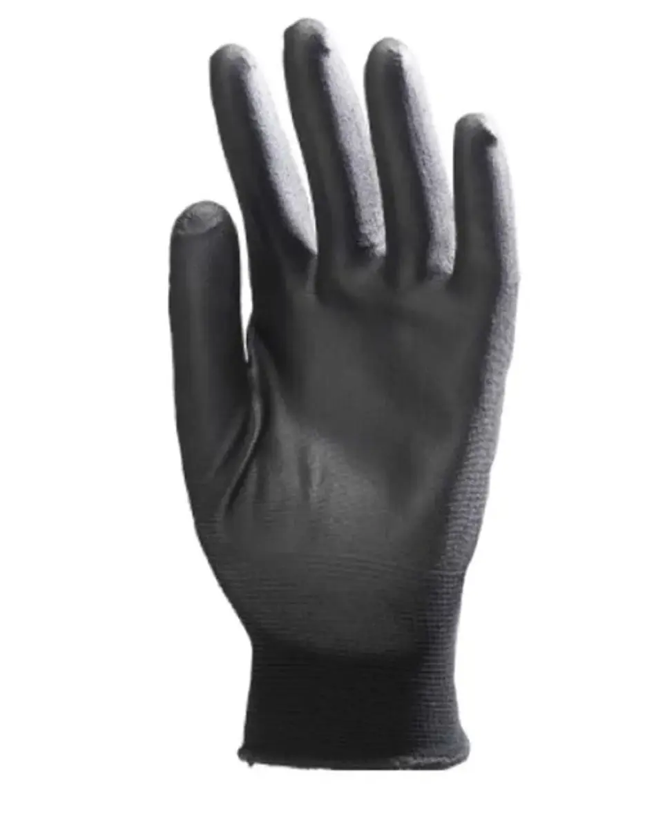 Guante Negro Palma Pu Multiflex - Multipropósito. (Par) 1